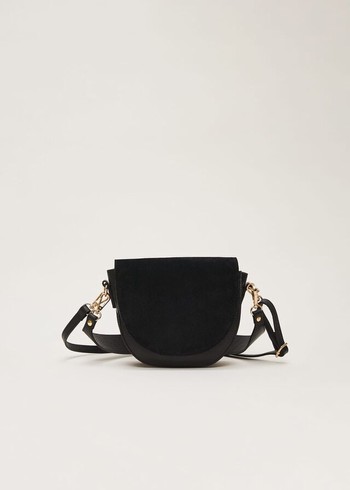 Phase Eight Suede Bags Black Canada | GNLYSV-740